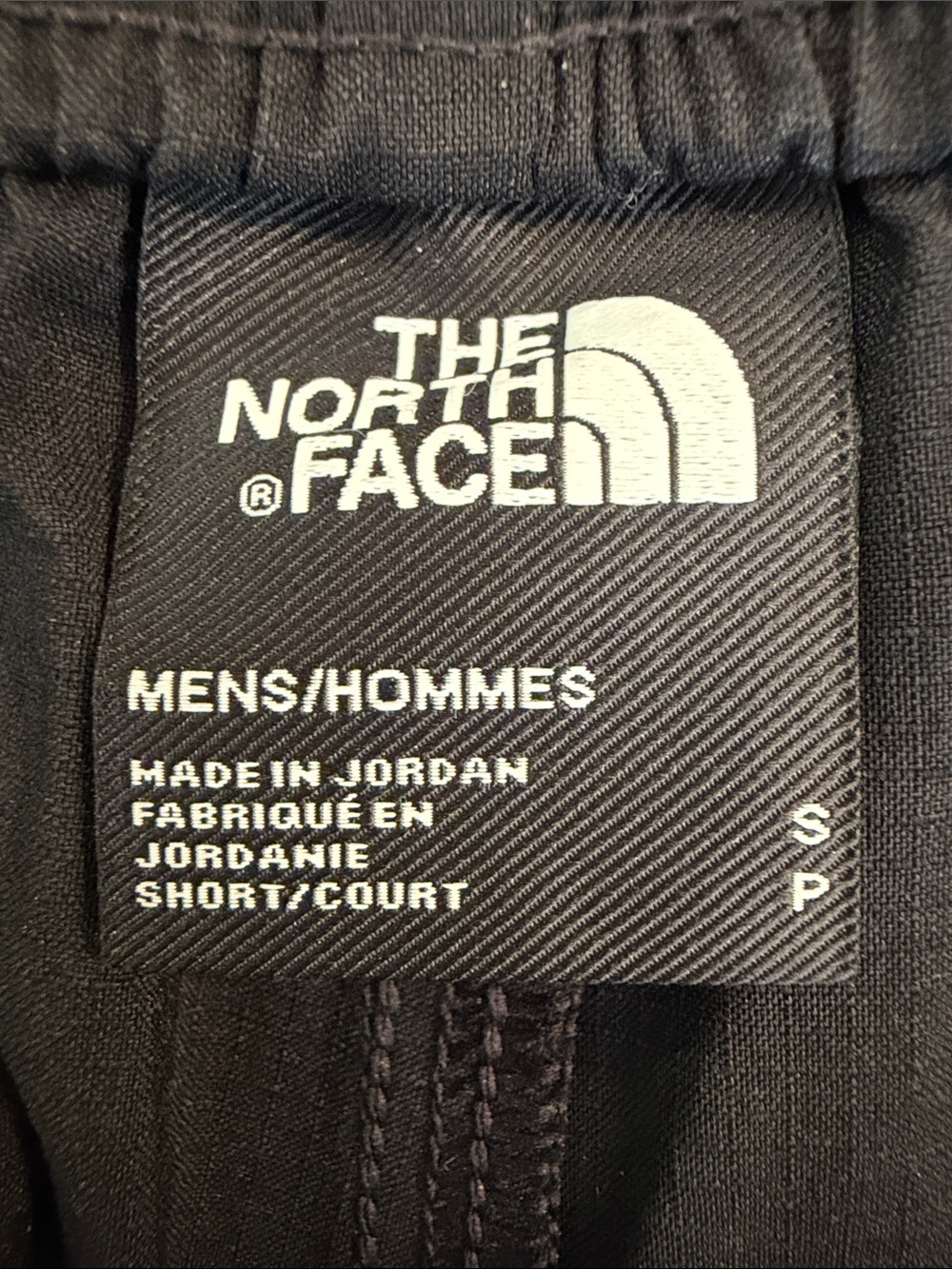 The North Face Men's Black Athletic Shorts with Yellow Drawstring - Picture 3 of 3